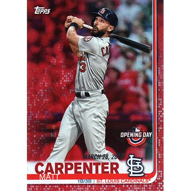 2019 Topps Opening Day Red Foil #168 Matt Carpenter