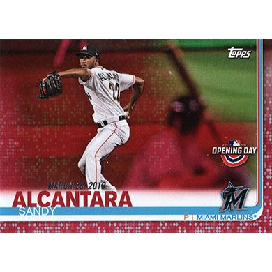 2019 Topps Opening Day Red Foil #17 Sandy Alcantara