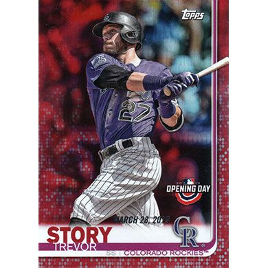 2019 Topps Opening Day Red Foil #34 Trevor Story