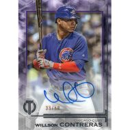 2019 Topps Tribute Autographs Purple #TA-WC Willson Contreras