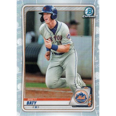 2020 Bowman Chrome Draft Refractor #BD-184 Brett Baty