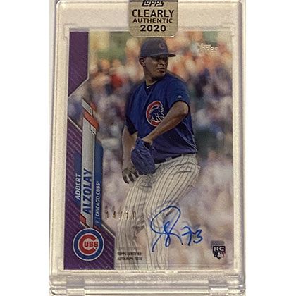 2020 Topps Clearly Authentic Autographs Purple #CCA-AA Adbert Alzolay