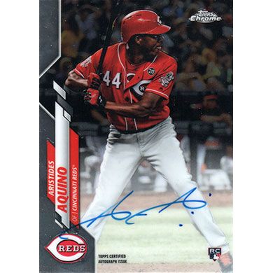 2020 Topps Chrome Rookie Autographs #RA-AAQ Aristides Aquino