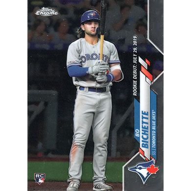 2020 Topps Chrome Update #U-51 Bo Bichette Rookie Debut