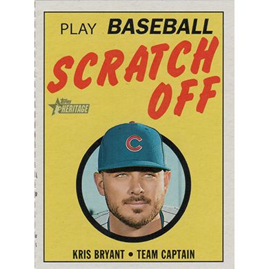 2020 Topps Heritage 71 Scratch Offs #8 Kris Bryant