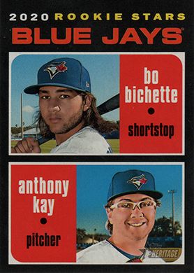 2020 Topps Heritage #52 B. Bichette/A. Kay Rookie Stars