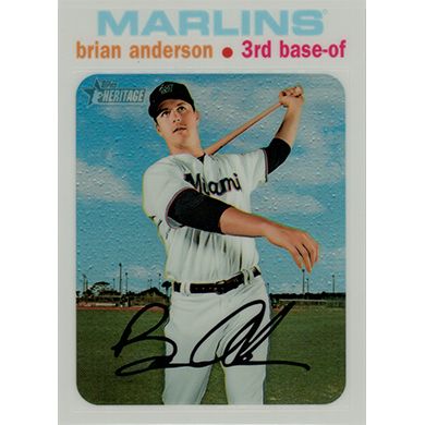 2020 Topps Heritage Chrome White Refractor #THC-240 Brian Anderson