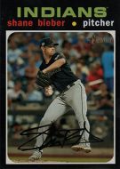 2020 Topps Heritage #454 Shane Bieber SP