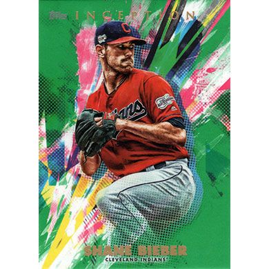 2020 Topps Inception Green #54 Shane Bieber