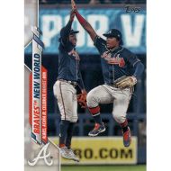 2020 Topps #538 O. Albies/R. Acuna Jr. Braves New World Checklist