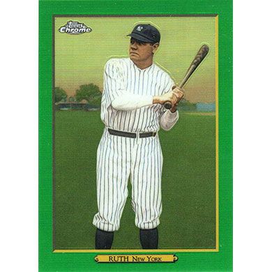 2020 Topps Turkey Red Chrome Series 2 Green Refractor #TRC-58 Babe Ruth