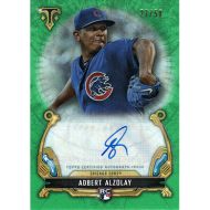 2020 Topps Triple Threads Rookie Autographs Emerald #RAC-AA Adbert Alzolay