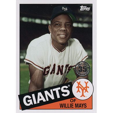 2020 Topps Update 85 #85TB-25 Willie Mays