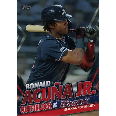 2020 Topps Update Ronald Acuna Jr. Highlights Blue #TRA-7