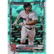 2021 Bowman Chrome Sapphire Aqua Refractor #85 Xander Bogaerts