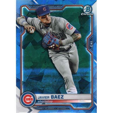 2021 Bowman Chrome Sapphire #53 Javier Baez