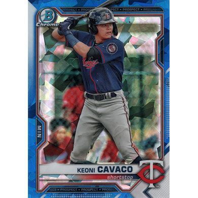 2021 Bowman Chrome Sapphire Prospects #BCP-73 Keoni Cavaco