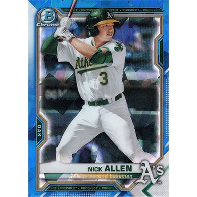 2021 Bowman Chrome Sapphire Prospects #BCP-147 Nick Allen