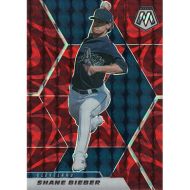 2021 Panini Mosaic Reactive Red Mosaic #80 Shane Bieber