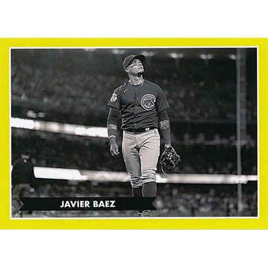 2021 Topps 582 Montgomery Club Lost Design Stickers #8 Javier Baez