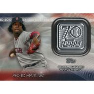 2021 Topps 70th Anniversary Commemorative Logo Patch #70LP-PM Pedro Martinez