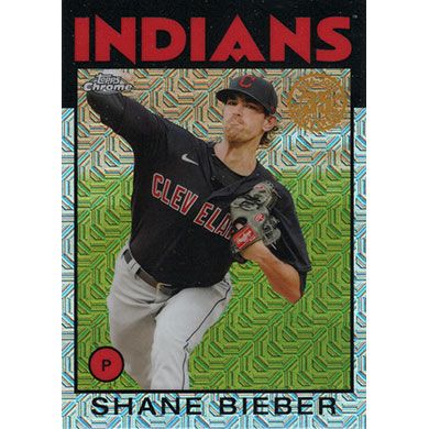 2021 Topps 86 Silver Pack Chrome #86BC-37 Shane Bieber