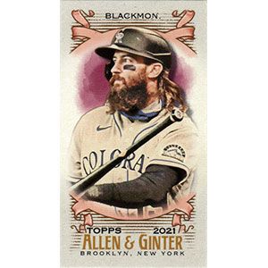 2021 Topps Allen & Ginter Mini A & G Back #280 Charlie Blackmon