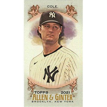 2021 Topps Allen & Ginter Mini A & G Back #123 Gerrit Cole