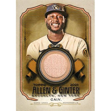 2021 Topps Allen & Ginter Relics #AGA-LC Lorenzo Cain Bat