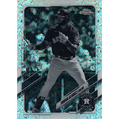 2021 Topps Chrome Black & White Mini Diamond Refractor #141 Yordan Alvarez