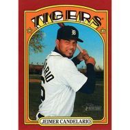 2021 Topps Heritage Red #389 Jeimer Candelario