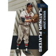 2021 Topps Platinum Players Die Cuts Black #PDC-41 Warren Spahn