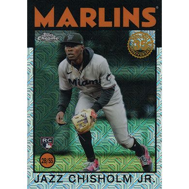 2021 Topps Update 86 Silver Pack Chrome #86C-29 Jazz Chisholm Jr.