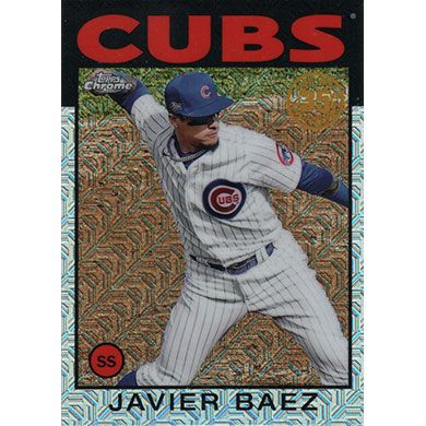 2021 Topps Update 86 Silver Pack Chrome #86C-12 Javier Baez