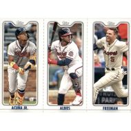 2022 Topps Opening Day Triple Play #TPC-2A R. Acuna Jr./#TPC-2B O. Albies/#TPC-2C F. Freeman