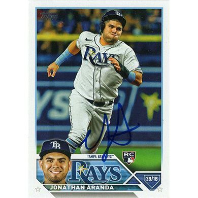 2023 Topps #154 Jonathan Aranda Autographed