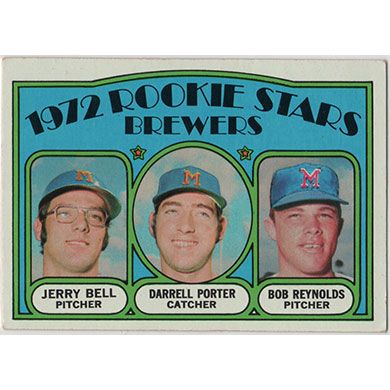 1972 Topps #162 J. Bell/D. Porter/B. Reynolds Rookie Stars