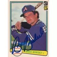 1982 Donruss #375 Bruce Benedict Autographed