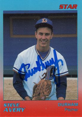 1989 Durham Bulls Star I #1 Steve Avery Autographed