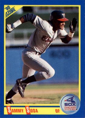 1990 Score #558 Sammy Sosa 