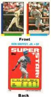 1990 Topps Stickers #49 K. Griffey, Jr./#15 B. Doran/#298 O. Guillen 