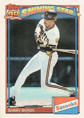 1991 Bazooka #1 Barry Bonds 