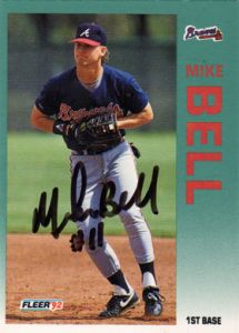 1992 Fleer #350 Mike Bell Autographed