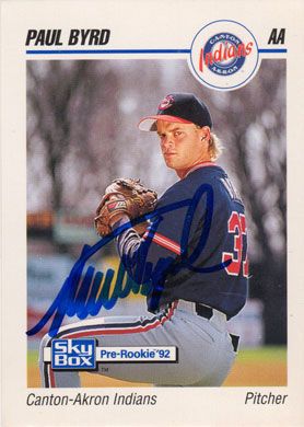 1992 SkyBox AA #47 Paul Byrd Autographed