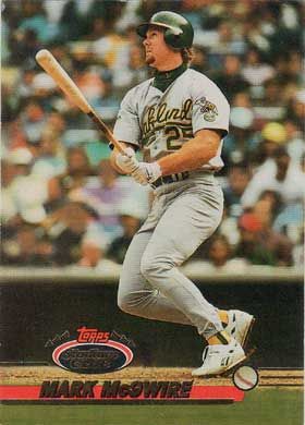 1993 Stadium Club #478 Mark McGwire 