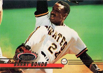 1993 Stadium Club #51A Barry Bonds No Stars 