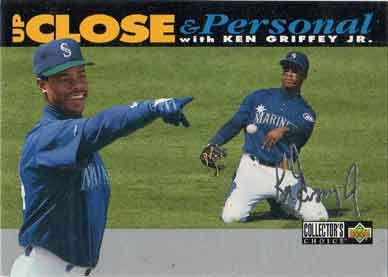 1994 Collectors Choice Silver Signature #634 Ken Griffey Jr. Up Close & Personal 