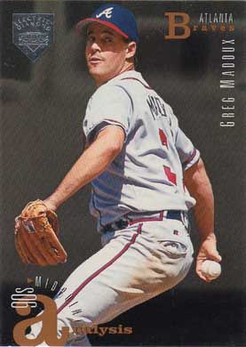 1995 Upper Deck Electric Diamond #101 Greg Maddux 90s Midpoint Analysis 