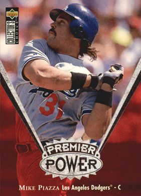 1997 Collectors Choice Premier Power #PP19 Mike Piazza