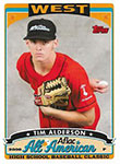 Tim Alderson Baseball Cards